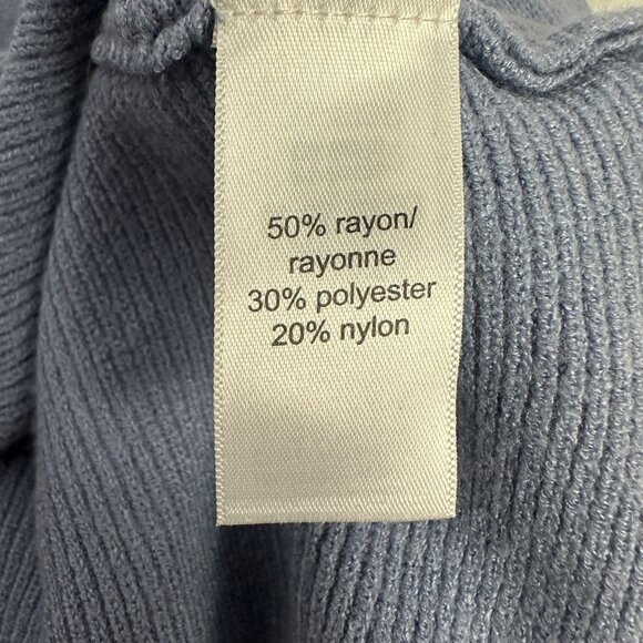 Maurices Blue Textured Oversized Knit Top Womens Size Small Lightweight - Picture 5 of 7